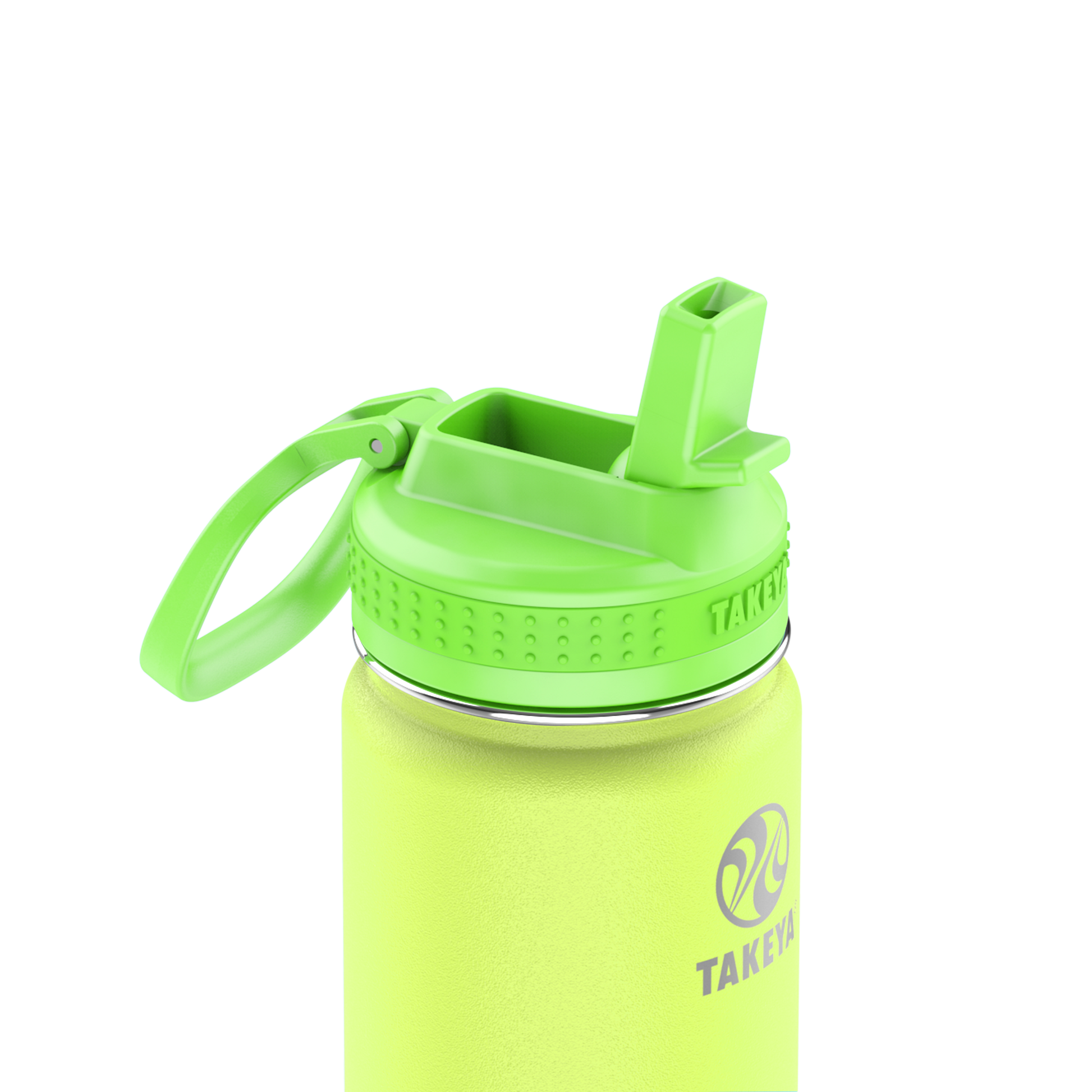 actives-kids-glow-in-the-dark-water-bottle-with-straw-lid-m4 51075-Actives-Kids-Straw-18-GID-LightningGreen-closeup.png
