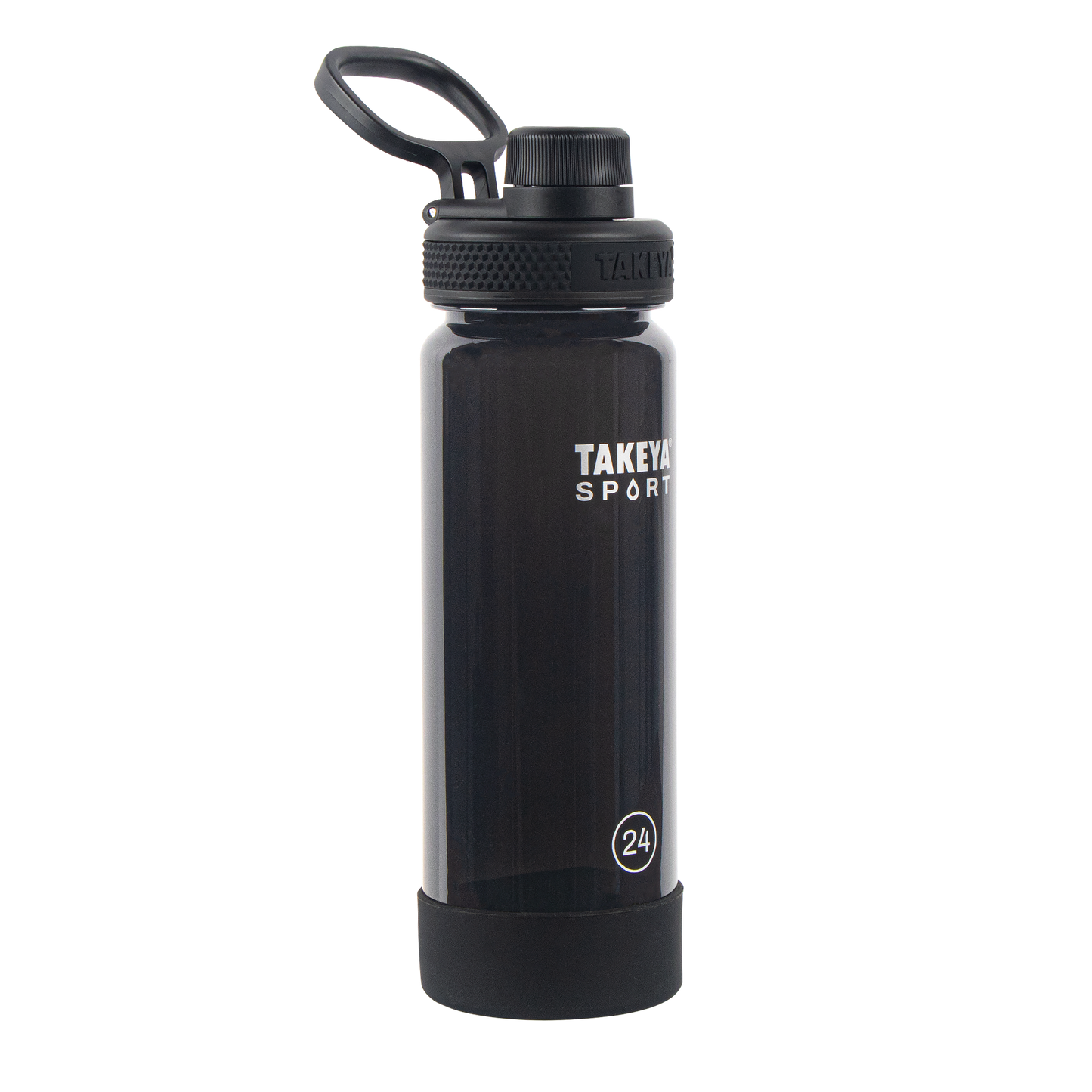tritan-sport-water-bottle-with-spout-lid-v1 51664-TKS-Tritan-Spout-24-GrandSlamBlack-frontangle.png