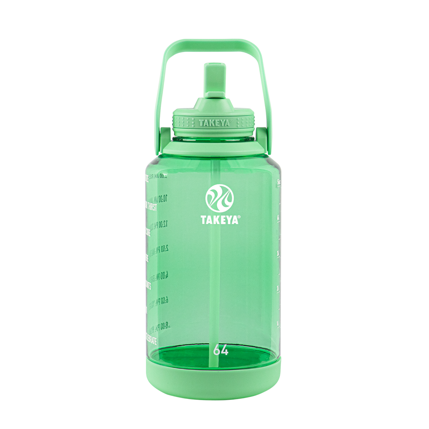 tritan-motivational-water-bottle-with-straw-lid-m8 54101-Tritan-Straw-Motivational-64-PistactioGreen-front.png