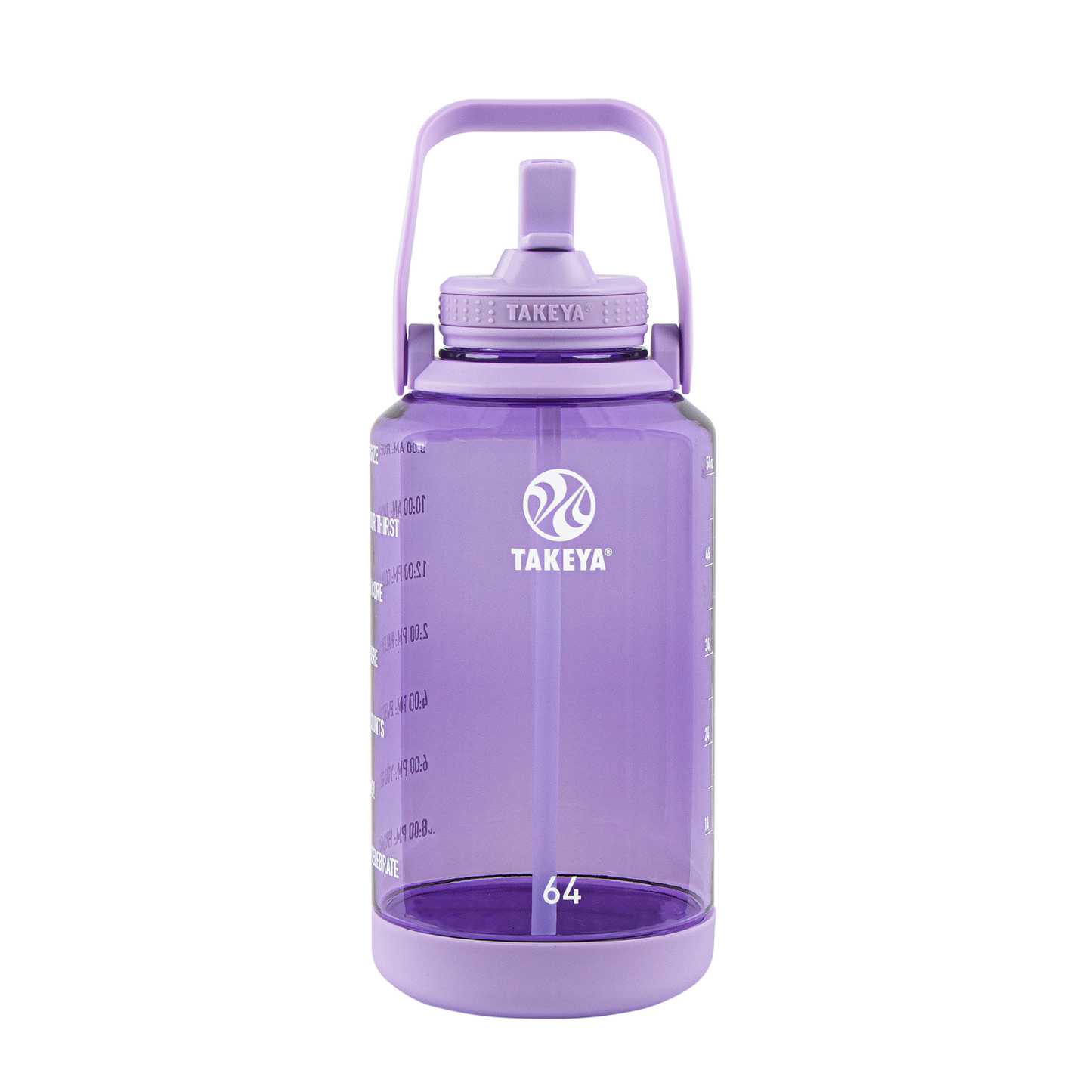 tritan-motivational-water-bottle-with-straw-lid-m8 54144-Tritan-Straw-Motivational-64-VivacityPurple-front.png