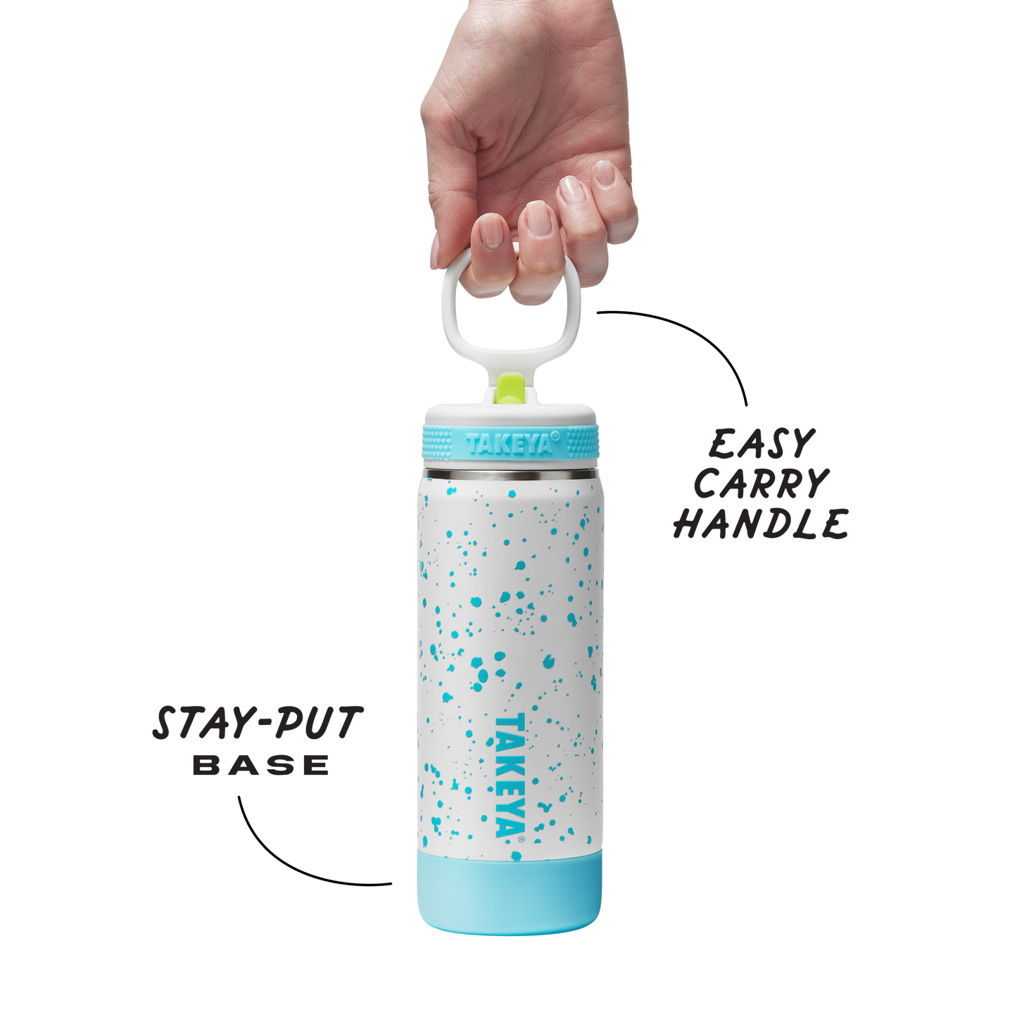 glow-in-the-dark-sport-kids-water-bottle-confetti-with-straw-lid-t0 TKS_SP25_CoreKidsGIDConfetti_StwBtl_CloudGlow_18oz_51368_v3_sRGB-Callout.png